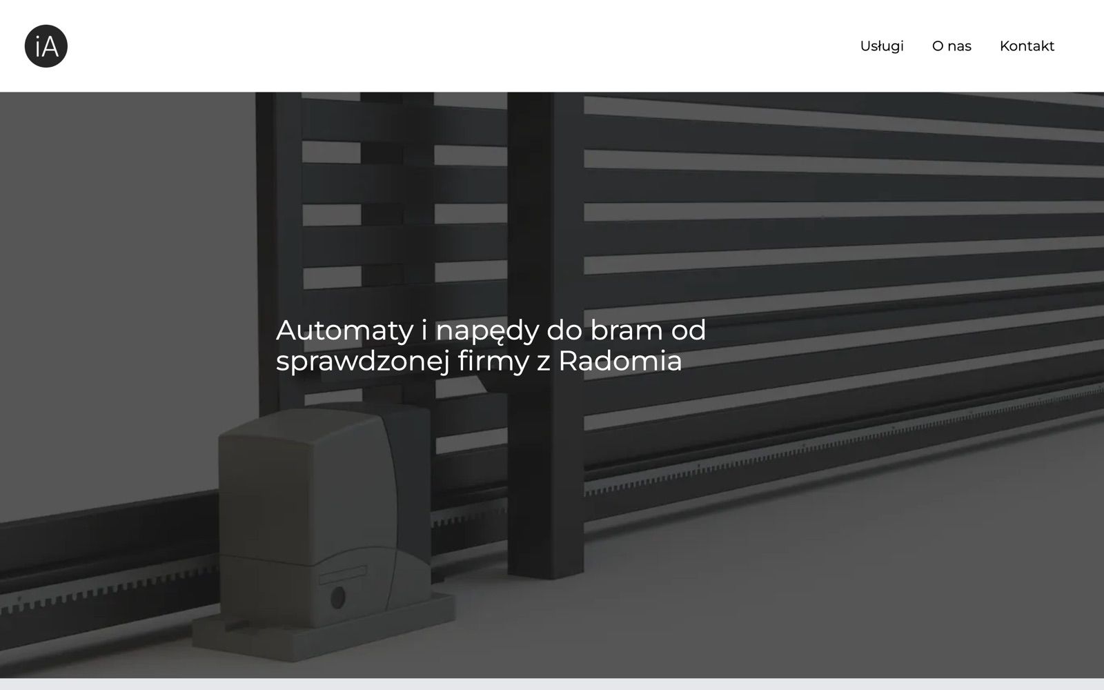 Strona iAutomaty — zrzut ekranu